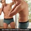 imageBAMBOO COOL Mens Underwear Briefs Dual Pouch Briefs Ultra Soft Breathable Briefs Horizontal Fly UnderwearTurquoise dark Green dark Blue purple