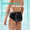 imageBAMBOO COOL Mens Underwear Briefs Soft Breathable Briefs Underwear Contour Pouch No Fly Mens Briefs4black