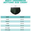 imageBAMBOO COOL Mens Underwear Briefs Soft Breathable Briefs Underwear Contour Pouch No Fly Mens BriefsBlack gray blue green