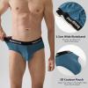 imageBAMBOO COOL Mens Underwear Briefs Soft Breathable Briefs Underwear Contour Pouch No Fly Mens BriefsPowderblue light Blue red dark Blue