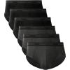 imageBAMBOO COOL Mens Breathable Soft Underwear Openfly Classic Briefs Tagfree 6 PackDark Gray black