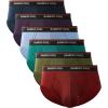 imageBAMBOO COOL Mens Breathable Soft Underwear Openfly Classic Briefs Tagfree 6 PackGarnet olive Green light Blue turquoise purple dark Blue