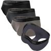 imageBAMBOO COOL Mens Underwear Briefs Dual Pouch Briefs Ultra Soft Breathable Briefs Horizontal Fly UnderwearBlack gray