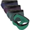 imageBAMBOO COOL Mens Underwear Briefs Dual Pouch Briefs Ultra Soft Breathable Briefs Horizontal Fly UnderwearTurquoise dark Green dark Blue purple