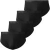 imageBAMBOO COOL Mens Underwear Briefs Soft Breathable Briefs Underwear Contour Pouch No Fly Mens Briefs4black