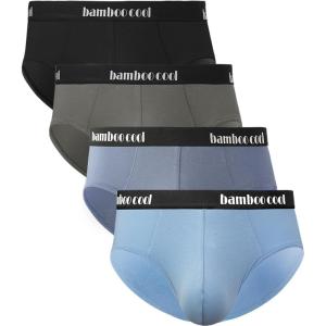 imageBAMBOO COOL Mens Underwear Briefs Soft Breathable Briefs Underwear Contour Pouch No Fly Mens BriefsNattier Blue smoke Blue gray black