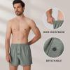 imageBAMBOO COOL Mens Boxer Short 3Pack Bamboo Boxers for Men Classic Relaxed Fit Stretch ShortEmeraldNavyAquaCarbon GreyBlack5pack