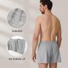 imageBAMBOO COOL Mens Boxer Short 3Pack Bamboo Boxers for Men Classic Relaxed Fit Stretch ShortLight Grey  Cerulean Blue  Khaki3pack