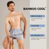 imageBAMBOO COOL Mens Boxer Short 3Pack Bamboo Boxers for Men Classic Relaxed Fit Stretch ShortLight Grey  Cerulean Blue  Khaki3pack