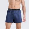 imageBAMBOO COOL Mens Boxer Shorts Underwear Soft Comfortable Breathable Classic Casual Loose Stretch Knit Short 3 PackCnavy Bluegrayblack3pack