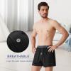 imageBAMBOO COOL Mens Boxer Shorts Underwear Soft Comfortable Breathable Knit Boxers Short for Men 3 or 5 PackBlack  Grey3pack