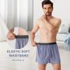 imageBAMBOO COOL Mens Boxer Shorts Underwear Soft Comfortable Breathable Knit Boxers Short for Men 3 or 5 PackBlack  Navy  Light Grey  Cement Grey  Grey Blue 5pack
