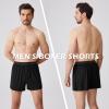 imageBAMBOO COOL Mens Boxer Shorts Underwear Soft Comfortable Breathable Knit Boxers Short for Men 3 or 5 PackBlack 5pack