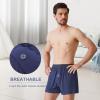 imageBAMBOO COOL Mens Boxer Shorts Underwear Soft Comfortable Breathable Knit Boxers Short for Men 3 or 5 PackNavy  Black  Red3pack