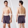 imageBAMBOO COOL Mens Boxers Short Boxer for Men Soft Comfortable Casual Breathable Underwear 3 Pack or 5 PackBpurple3pack