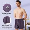 imageBAMBOO COOL Mens Boxers Short Boxer for Men Soft Comfortable Casual Breathable Underwear 3 Pack or 5 PackBpurple3pack