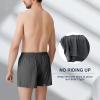 imageBAMBOO COOL Mens Boxers Underwear Boxer Shorts for Men Classic Lounge Loose Stretch Short 3 or 5 PackBlue  Grey  Purple3pack