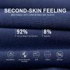 imageBAMBOO COOL Mens Long Boxer Briefs Long Leg Performance Breathable Comfort Underwear for Men 3 or 5 PackLong Leg Boxer Briefs  Black  Navy  3 Pack