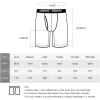 imageBAMBOO COOL Mens Long Boxer Briefs Long Leg Performance Breathable Comfort Underwear for Men 3 or 5 PackLong Leg Boxer Briefs  Cyan  Purple  Dark Blue  Dark Grey  Black  5 Pack