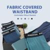 imageBAMBOO COOL Mens Long Boxer Briefs Long Leg Performance Breathable Comfort Underwear for Men 3 or 5 PackLong Leg Boxer Briefs  Cyan  Purple  Dark Blue  Dark Grey  Black  5 Pack
