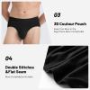 imageBAMBOO COOL Mens Underwear Ultra Soft Performance Mens Briefs with Pouch Tagfree No Fly underpants for MenBlack7pack