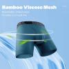 imageBAMBOO COOL Mens 360 Breathable Mesh Underwear MoistureWicking Boxer Briefs Cooling PerformanceMultipack04blackGray GarentDark Blue Ashes4 Pack
