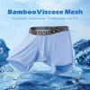 imageBAMBOO COOL Mens 360 Breathable Mesh Underwear MoistureWicking Boxer Briefs Cooling PerformanceMultipack054 Black4 Pack