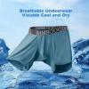 imageBAMBOO COOL Mens 360 Breathable Mesh Underwear MoistureWicking Boxer Briefs Cooling PerformanceMultipack07 Blue AshesSteel GrayGreyishgreenBluegray4 Pack