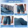 imageBAMBOO COOL Mens 360 Breathable Mesh Underwear MoistureWicking Boxer Briefs Cooling PerformanceMultipack07 Blue AshesSteel GrayGreyishgreenBluegray4 Pack
