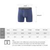 imageBAMBOO COOL Mens Underwear Boxer Briefs Soft Breathable Underwear 4 or 7 Pack04aquaHaze BlueGrayGrayish Blue4 Pack