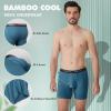 imageBAMBOO COOL Mens Underwear Boxer Briefs Soft Breathable Underwear 4 or 7 Pack122dark GaryMidnight BlueBluegray4 Pack