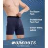 imageBAMBOO COOL Mens Underwear Support Pouch Mens Boxer Brief Breathable Underwear 3 pack3amulticolor