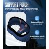 imageBAMBOO COOL Mens Underwear Support Pouch Mens Boxer Brief Breathable Underwear 3 pack3amulticolor