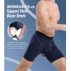 imageBAMBOO COOL Mens Underwear Support Pouch Mens Boxer Brief Breathable Underwear 3 pack3amulticolor