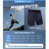 imageBAMBOO COOL Mens Underwear Support Pouch Mens Boxer Brief Breathable Underwear 3 pack3amulticolor