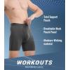 imageBAMBOO COOL Mens Underwear Support Pouch Mens Boxer Brief Breathable Underwear 3 pack3cmulticolor
