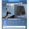 imageBAMBOO COOL Mens Underwear Support Pouch Mens Boxer Brief Breathable Underwear 3 pack3cmulticolor
