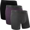 imageBAMBOO COOL Mens Underwear Support Pouch Mens Boxer Brief Breathable Underwear 3 pack3cmulticolor