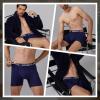imageBAMBOO COOL Mens Boxer Briefs Soft Underwear Breathable with Fly MoistureWicking Lightweight Underwear 5PackBblackSteel GrayNavy BlueAzure BlueCobalt Red5 Pack