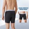 imageBAMBOO COOL Mens Underwear Boxer Briefs 4 Pack Breathable Soft Bamboo Underwear For Men