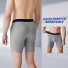 imageBAMBOO COOL Mens Underwear Boxer Briefs Fly Builtin 3D Pouch Underwear for Men L