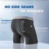 imageBAMBOO COOL Mens Underwear Boxer Briefs Soft Breathable Underwear Comfortable Boxer Briefs for Men 3 Pack Gray