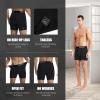imageBAMBOO COOL Mens Underwear Boxer Briefs with Fly Soft Comfortable Breathable Underwear for Men MultipackAblack4pack