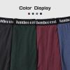imageBAMBOO COOL Mens Underwear Boxer Briefs with Fly Soft Comfortable Breathable Underwear for Men MultipackDdark Red dark Green gray blue4pack