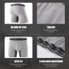 imageBAMBOO COOL Mens Underwear Boxer Briefs with Fly Soft Comfortable Breathable Underwear for Men MultipackEgreen lightgreen grey lightgrey4pack