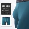imageBAMBOO COOL Mens Underwear Boxer Briefs with Fly Soft Comfortable Breathable Underwear for Men MultipackFlightgreen blue 2black4pack