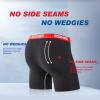 imageBAMBOO COOL Mens Underwear Boxer Briefs with Fly Soft Comfortable Breathable Underwear for Men MultipackMred Beltred 3black