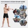 imageBAMBOO COOL Mens Underwear Boxer BriefsRegular LegBreathable Soft MoistureWicking with Fly Underwear For men 4 Pack2black2deep Gray