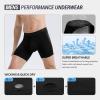 imageBAMBOO COOL Mens Underwear Boxer BriefsRegular LegBreathable Soft MoistureWicking with Fly Underwear For men 4 Pack2black2deep Gray