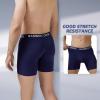 imageBAMBOO COOL Mens Underwear Breathable Boxer Briefs with Fly MoistureWicking Lightweight Underwear 5Pack